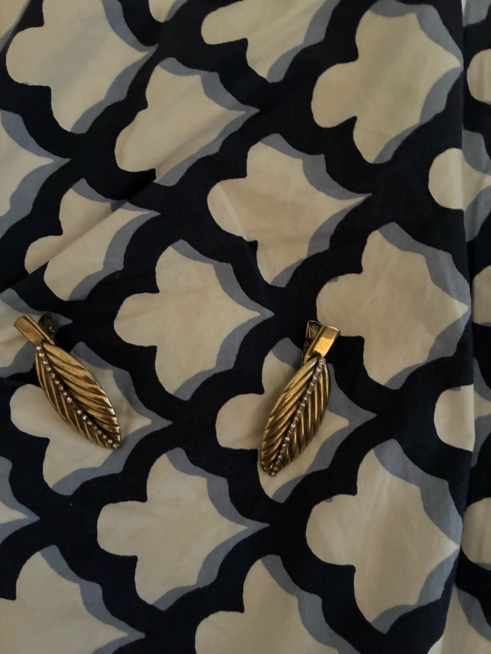 Gold Leaf Clip-On Earrings